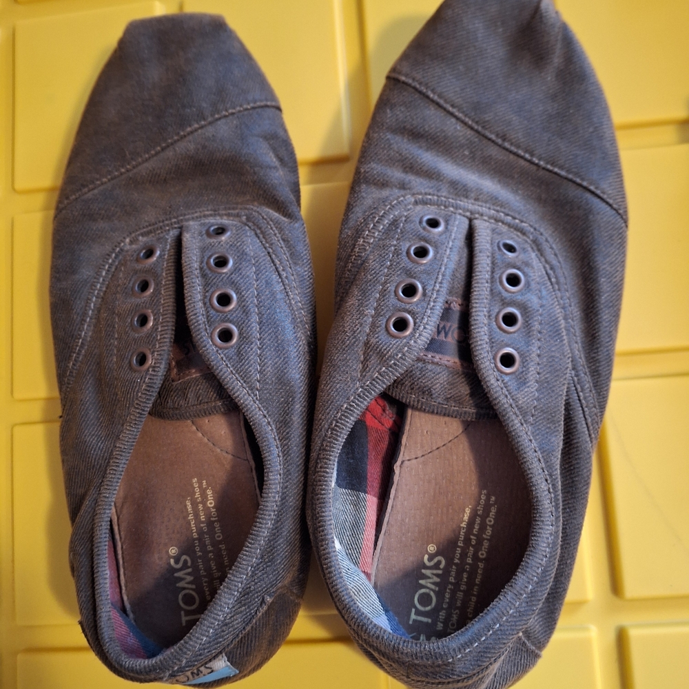 TOMS Brown Slip-On Shoes